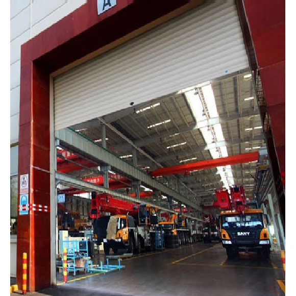 Pang-industriya na Windproof Roller Shutter Door